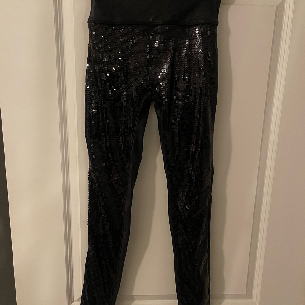 SPANX Black Sequin women’s Leggings.